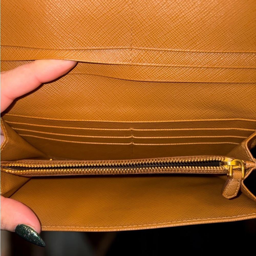 Prada Saffiano Leather Long Wallet - Picture 4 of 5